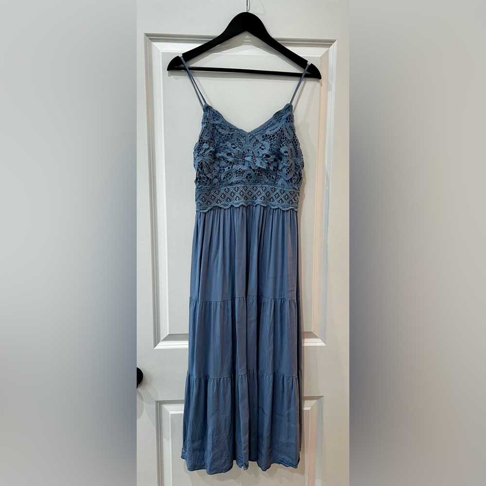 Dokuutu, small blue maxi sundress